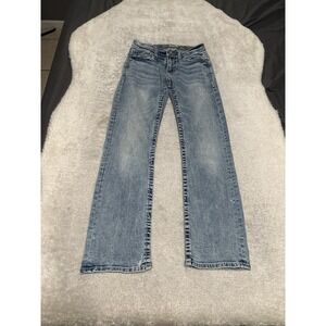 BKE Aiden Bootleg Mens Blue‎ Denim Jeans Size 26S 26x28 Pants Stretch
